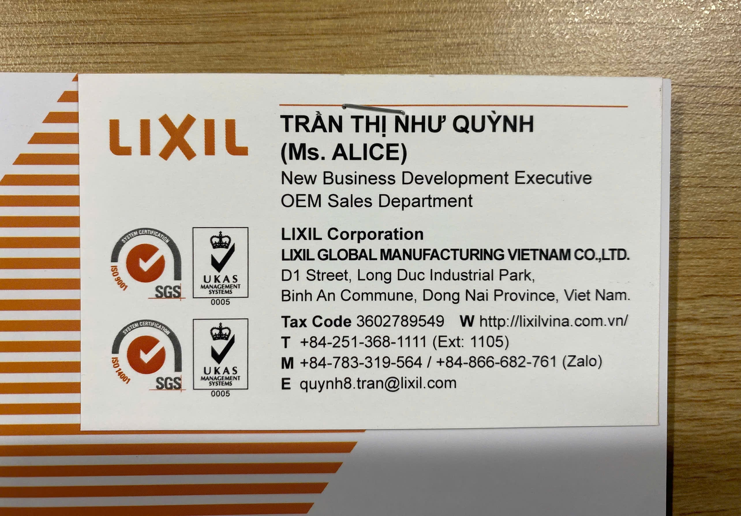 LIX - Namecard 2